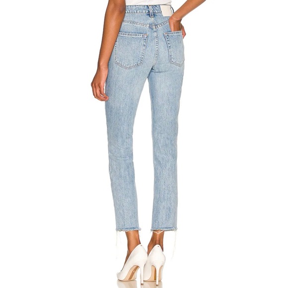 GRLFRND | The Karolina High Rise Straight Distressed Denim Jeans Sz. 28 - Picture 2 of 4